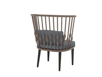 NUB BU1437 - Beech easy chair with integrated cushion by Andreu World - view 3